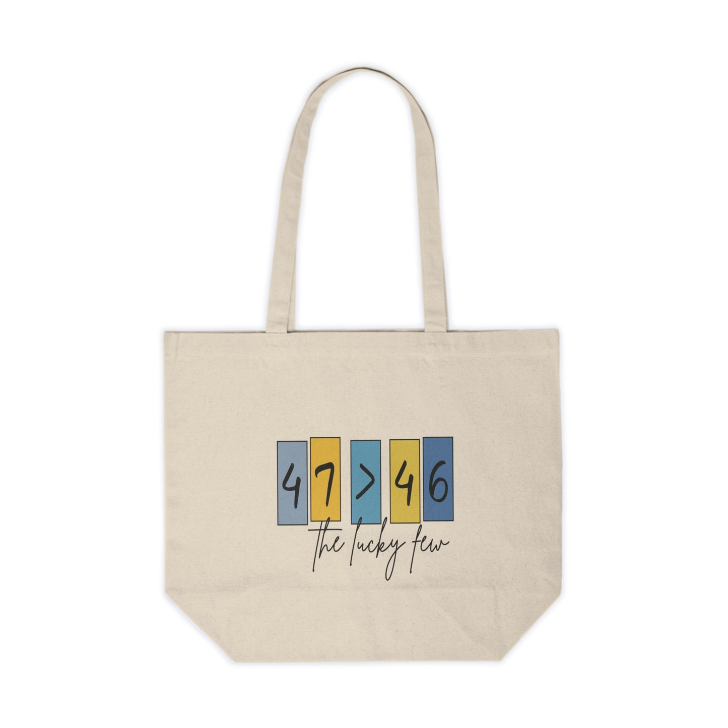 47 > 46 Lucky Few Tote | Down Syndrome Awareness Bag | Celebrate the Extra | Trisomy 21 Pride | World Down Syndrome Day Gift