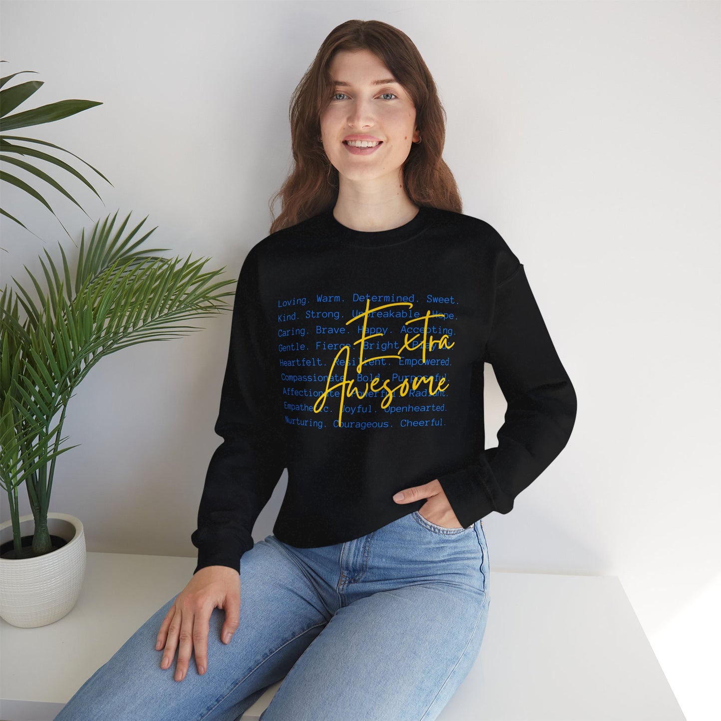 Extra Awesome Sweatshirt | Down Syndrome Awareness Crewneck | Celebrate the Extra