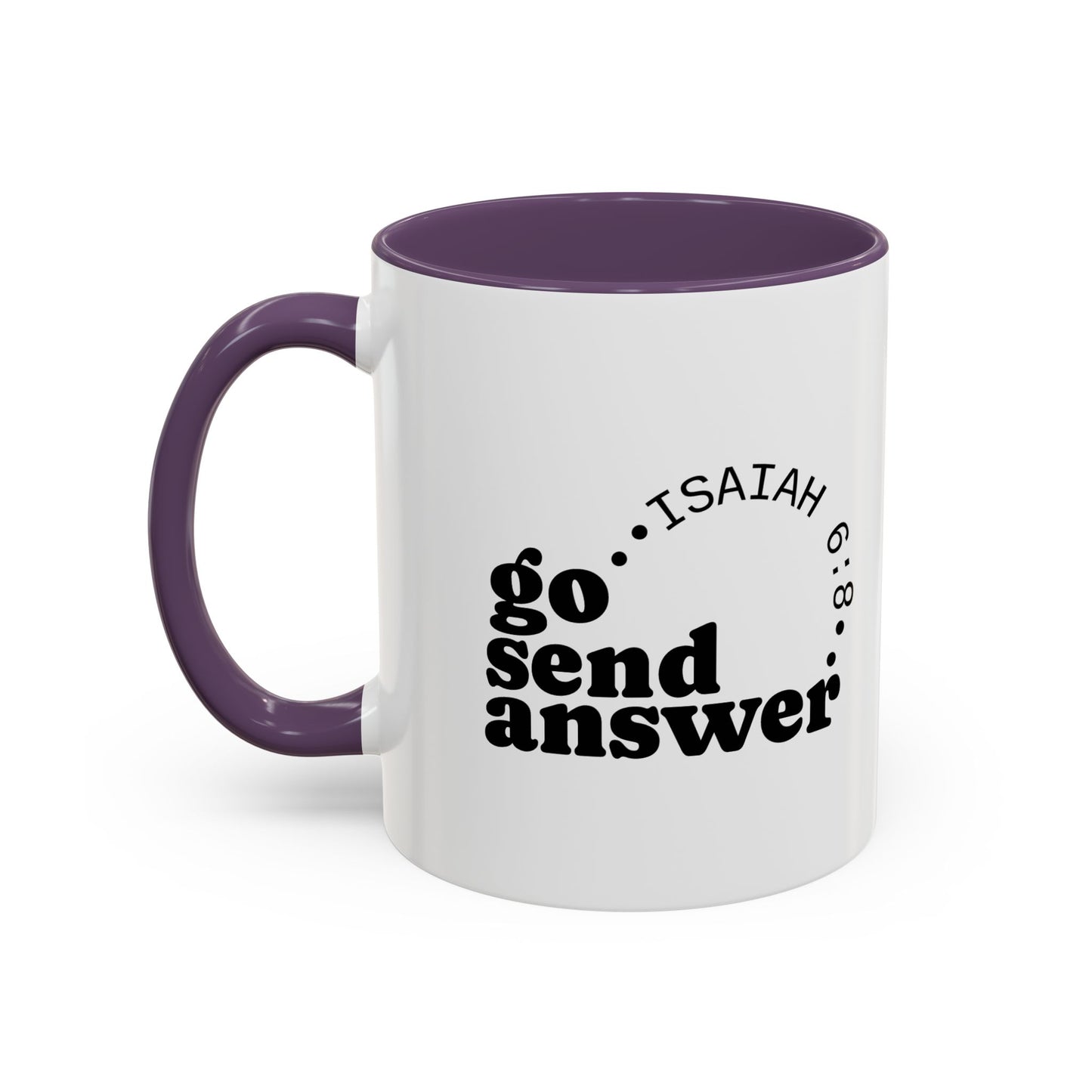 Go Send Answer— Accent Coffee Mug 11oz
