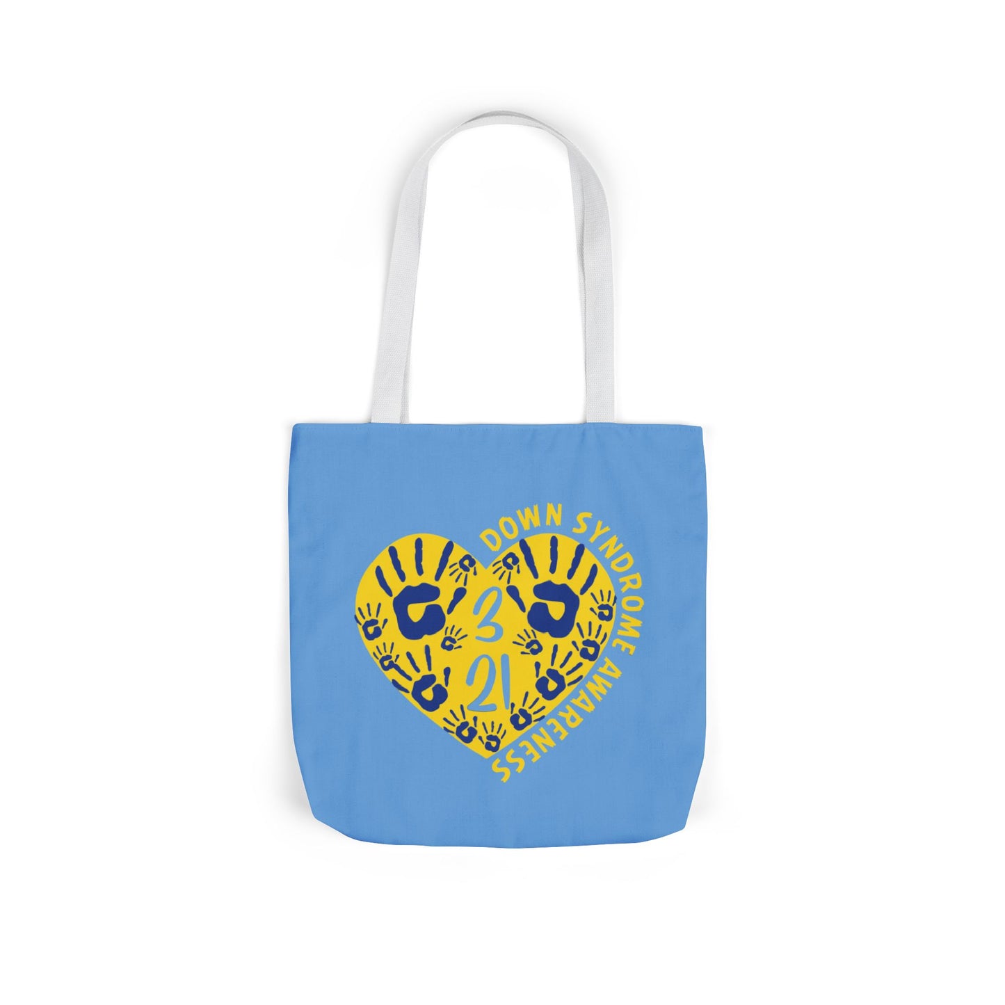 Celebrate the Extra Canvas Tote | Down Syndrome Awareness 3.21 | Trisomy 21 Bag | World Down Syndrome Day | Inclusion Tote with Color Strap Options
