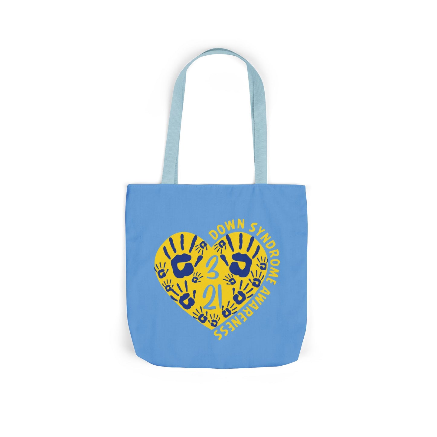 Celebrate the Extra Canvas Tote | Down Syndrome Awareness 3.21 | Trisomy 21 Bag | World Down Syndrome Day | Inclusion Tote with Color Strap Options
