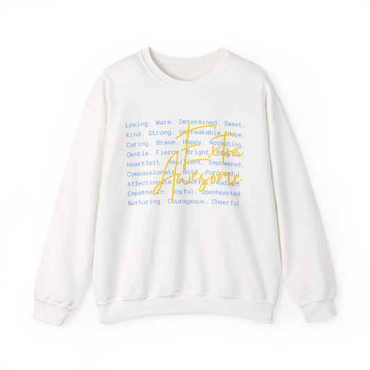 Extra Awesome Sweatshirt | Down Syndrome Awareness Crewneck | Celebrate the Extra