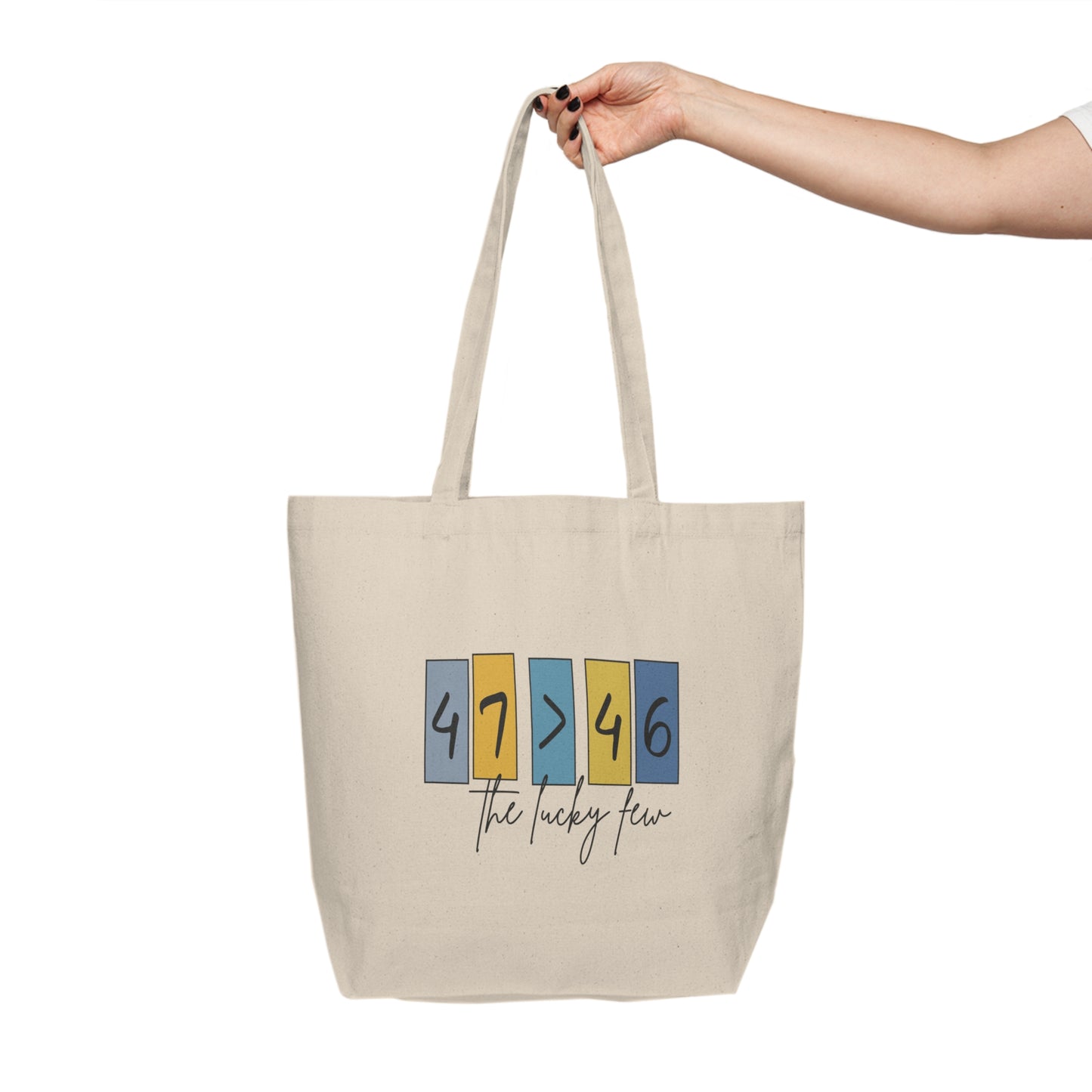 47 > 46 Lucky Few Tote | Down Syndrome Awareness Bag | Celebrate the Extra | Trisomy 21 Pride | World Down Syndrome Day Gift