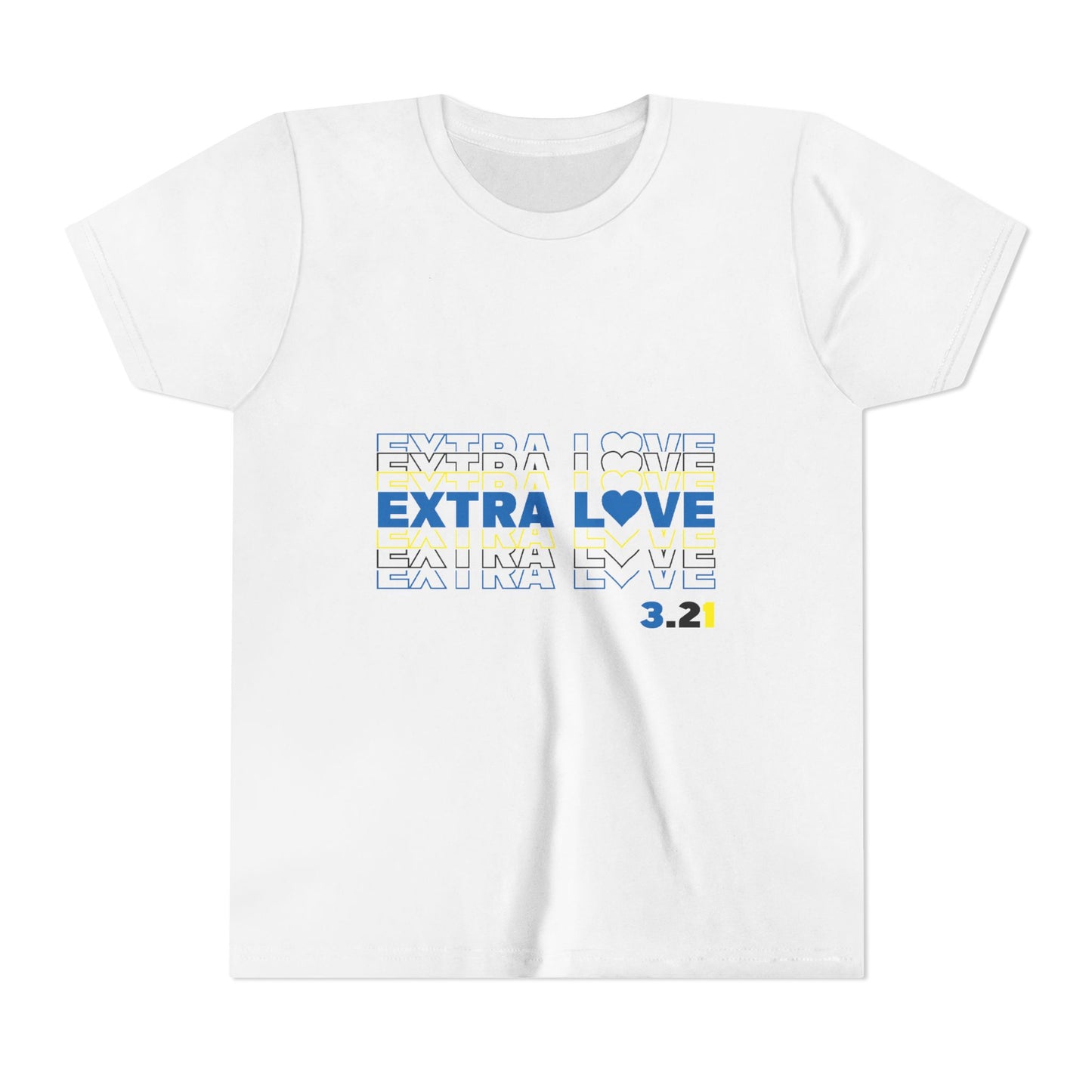 Extra Love 3:21 Youth Tee | Down Syndrome Awareness | Celebrate the Extra | World Down Syndrome Day