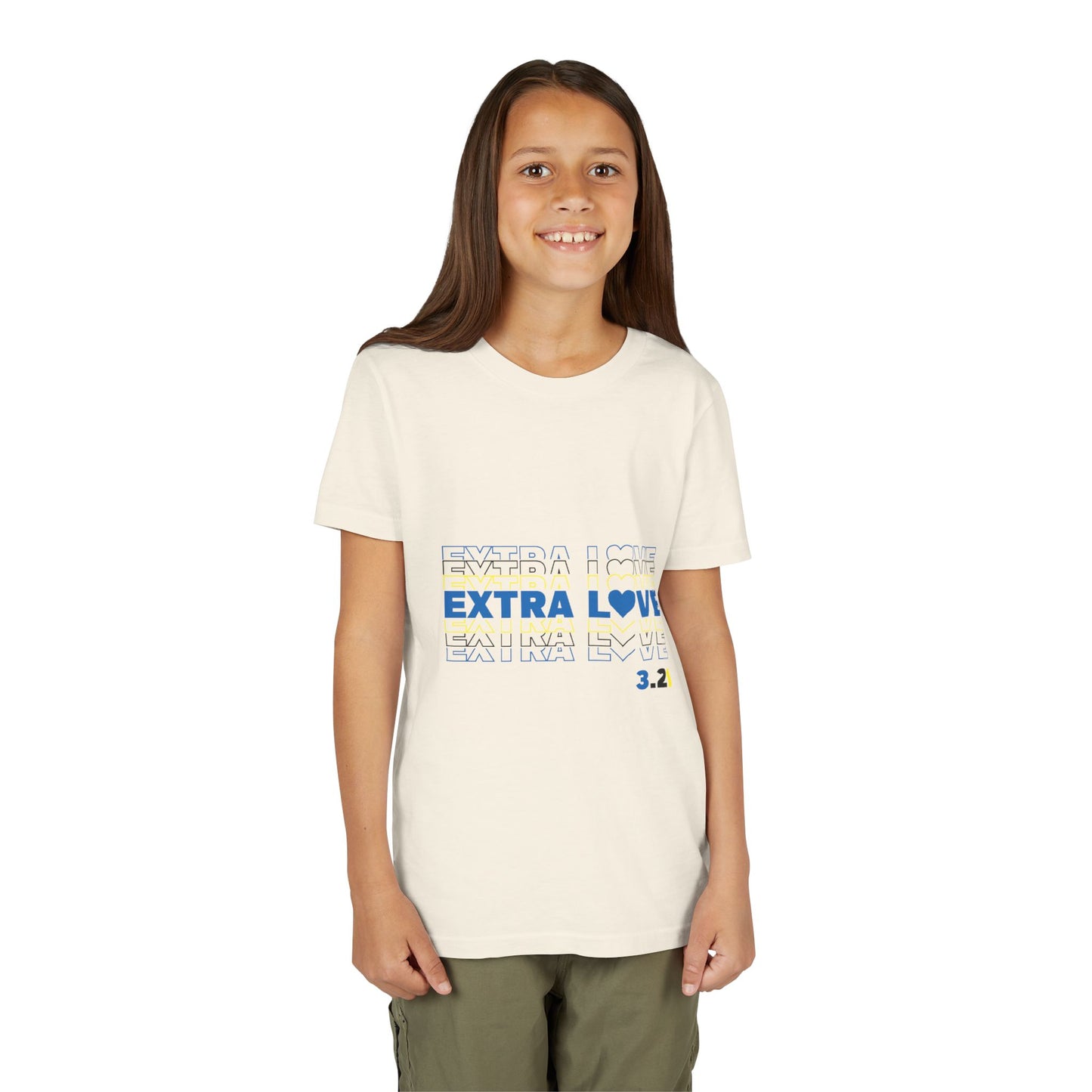 Extra Love 3:21 Youth Tee | Down Syndrome Awareness | Celebrate the Extra | World Down Syndrome Day