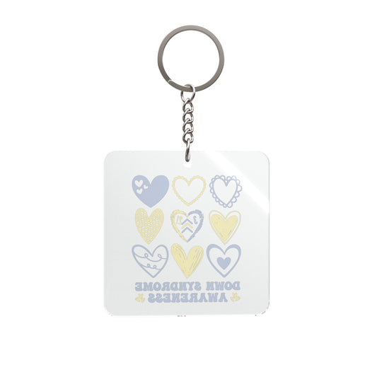 3:21 Heart Doodles Key Chain | Down Syndrome Awareness | Celebrate the Extra | World Down Syndrome Day