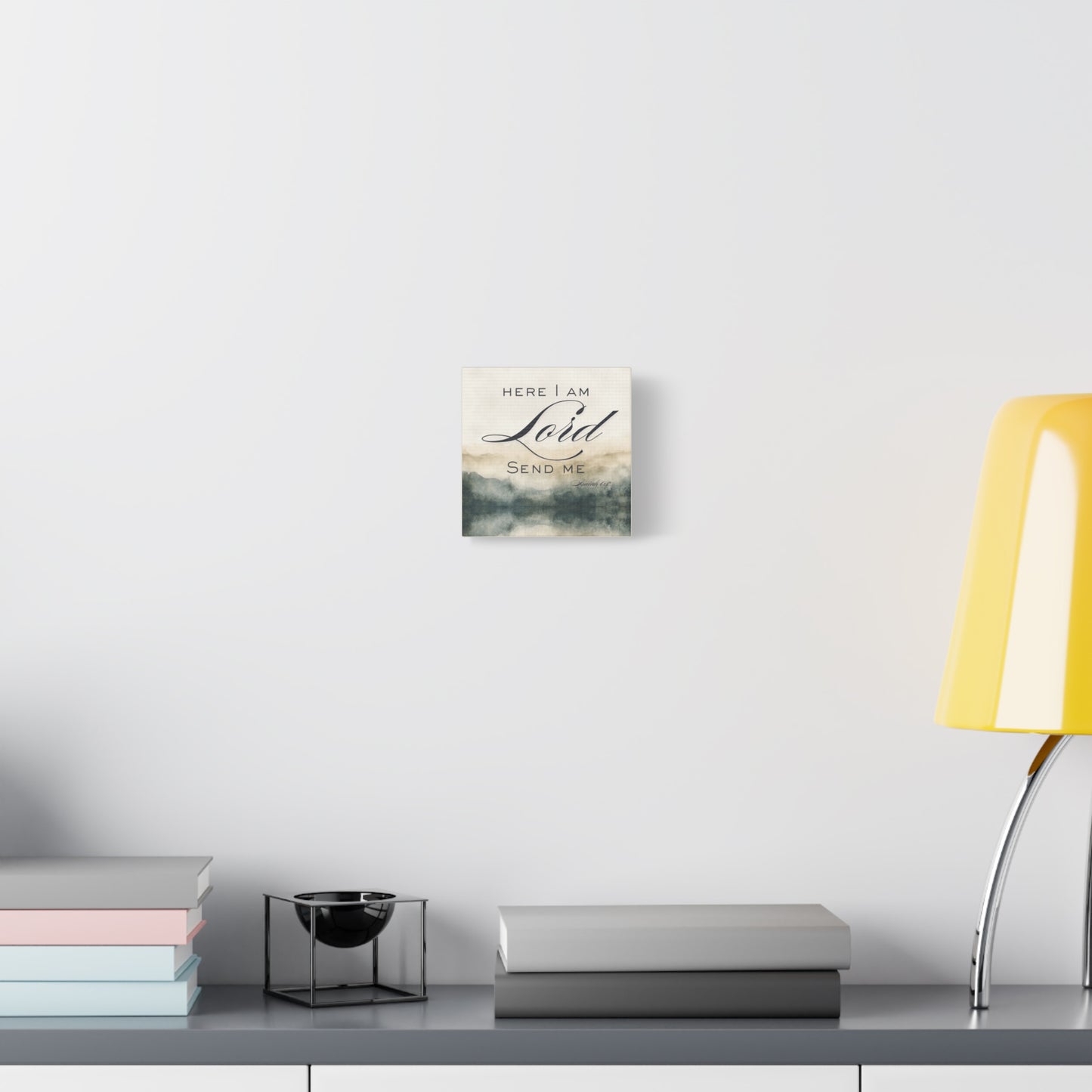 Here I Am, Lord – Send Me Canvas | Isaiah 6:8 Christian Wall Art | Mission & Faith Home Decor