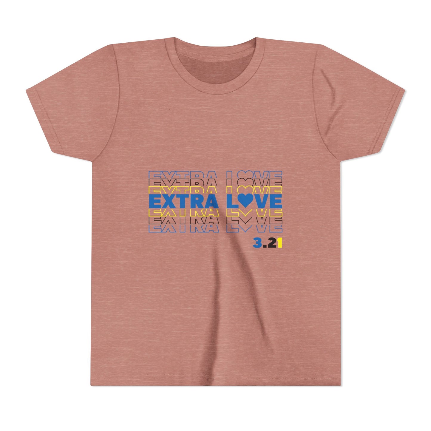 Extra Love 3:21 Youth Tee | Down Syndrome Awareness | Celebrate the Extra | World Down Syndrome Day