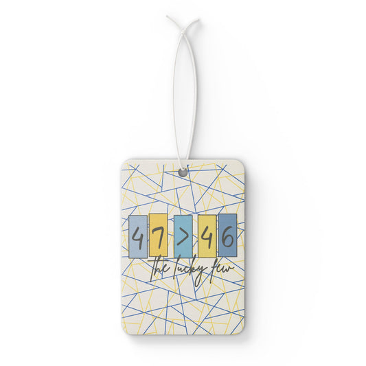 47>46 | Celebrate the Extra Car Air Freshener | Down Syndrome Awareness 3.21 | Trisomy 21 | World Down Syndrome Day | Inclusion & Advocacy Gift
