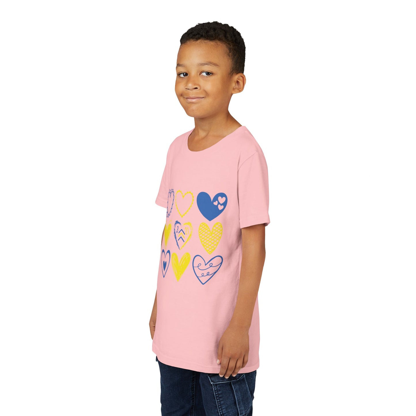 3:21 Heart Doodles Youth Tee | Down Syndrome Awareness | Celebrate the Extra | World Down Syndrome Day