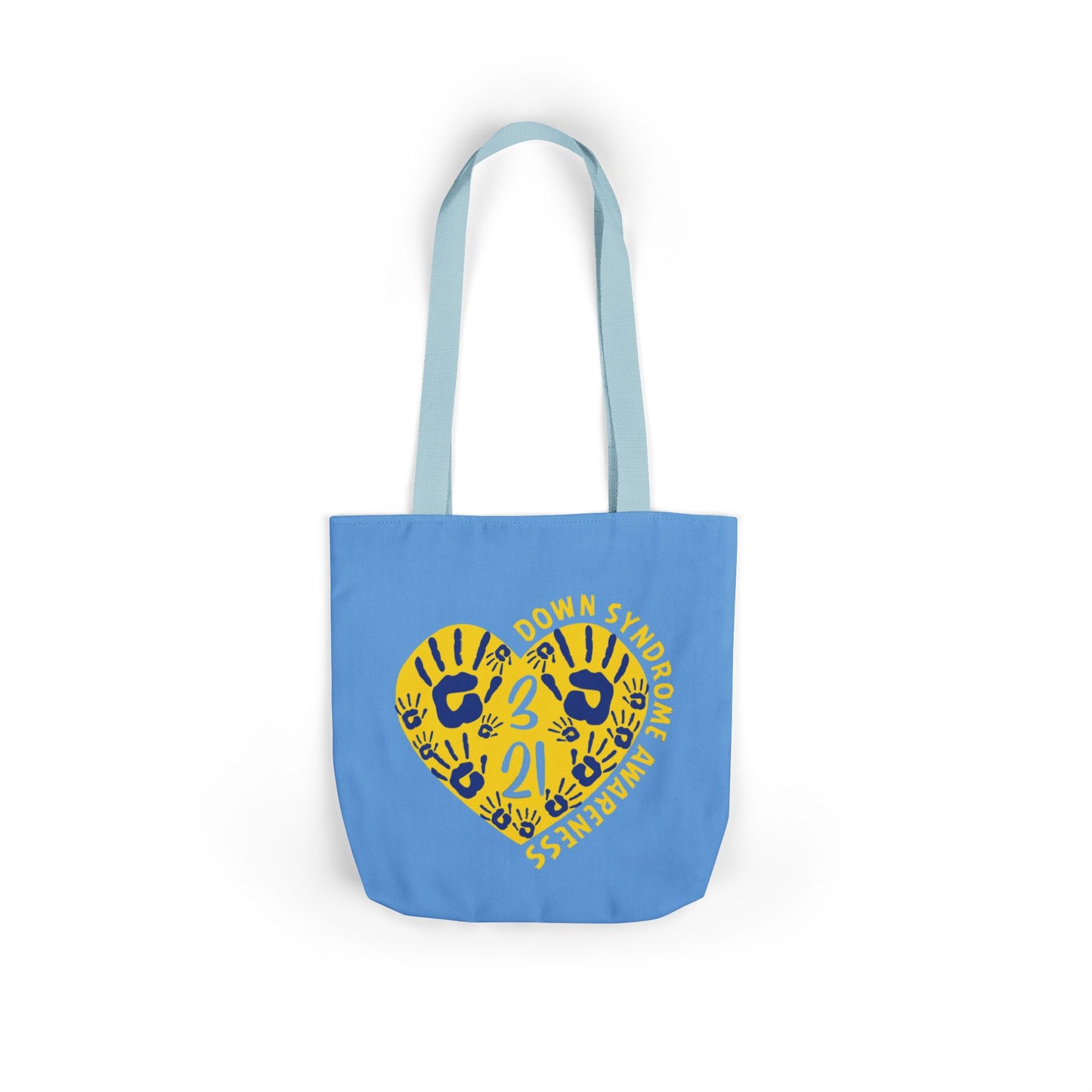 Celebrate the Extra Canvas Tote | Down Syndrome Awareness 3.21 | Trisomy 21 Bag | World Down Syndrome Day | Inclusion Tote with Color Strap Options