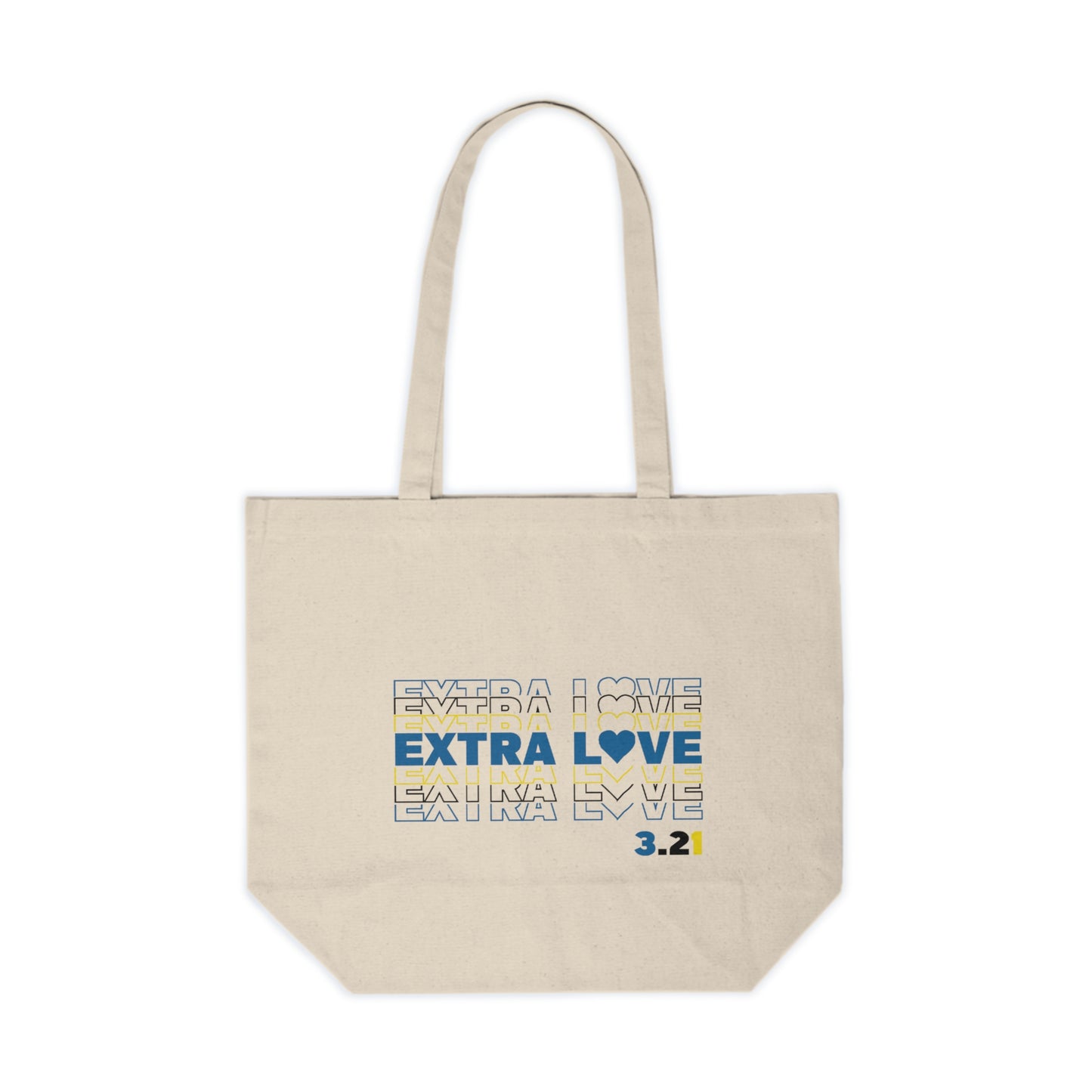 Extra Love 3.21 Tote | Celebrate the Extra | Down Syndrome Awareness Bag | World Down Syndrome Day | Trisomy 21 Inclusion Gift