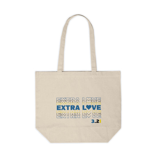 Extra Love 3.21 Tote | Celebrate the Extra | Down Syndrome Awareness Bag | World Down Syndrome Day | Trisomy 21 Inclusion Gift