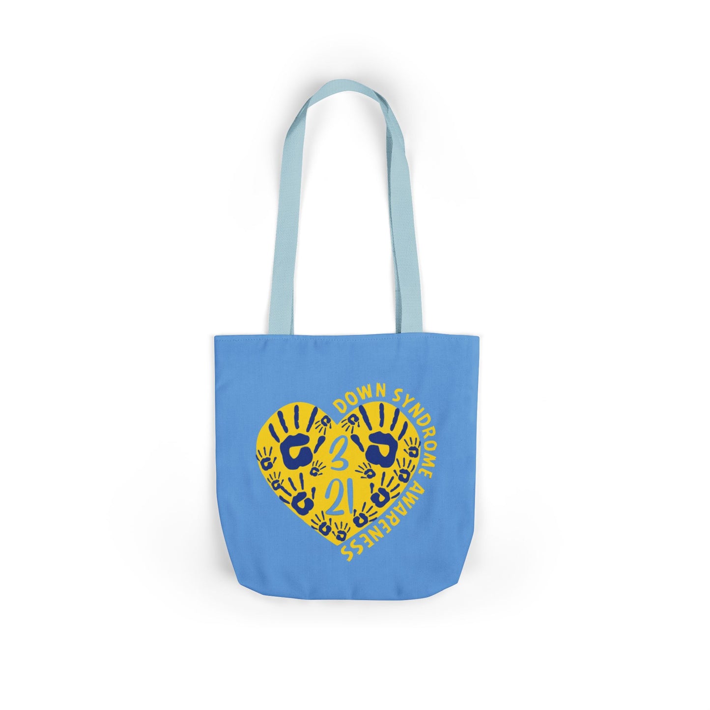 Celebrate the Extra Canvas Tote | Down Syndrome Awareness 3.21 | Trisomy 21 Bag | World Down Syndrome Day | Inclusion Tote with Color Strap Options