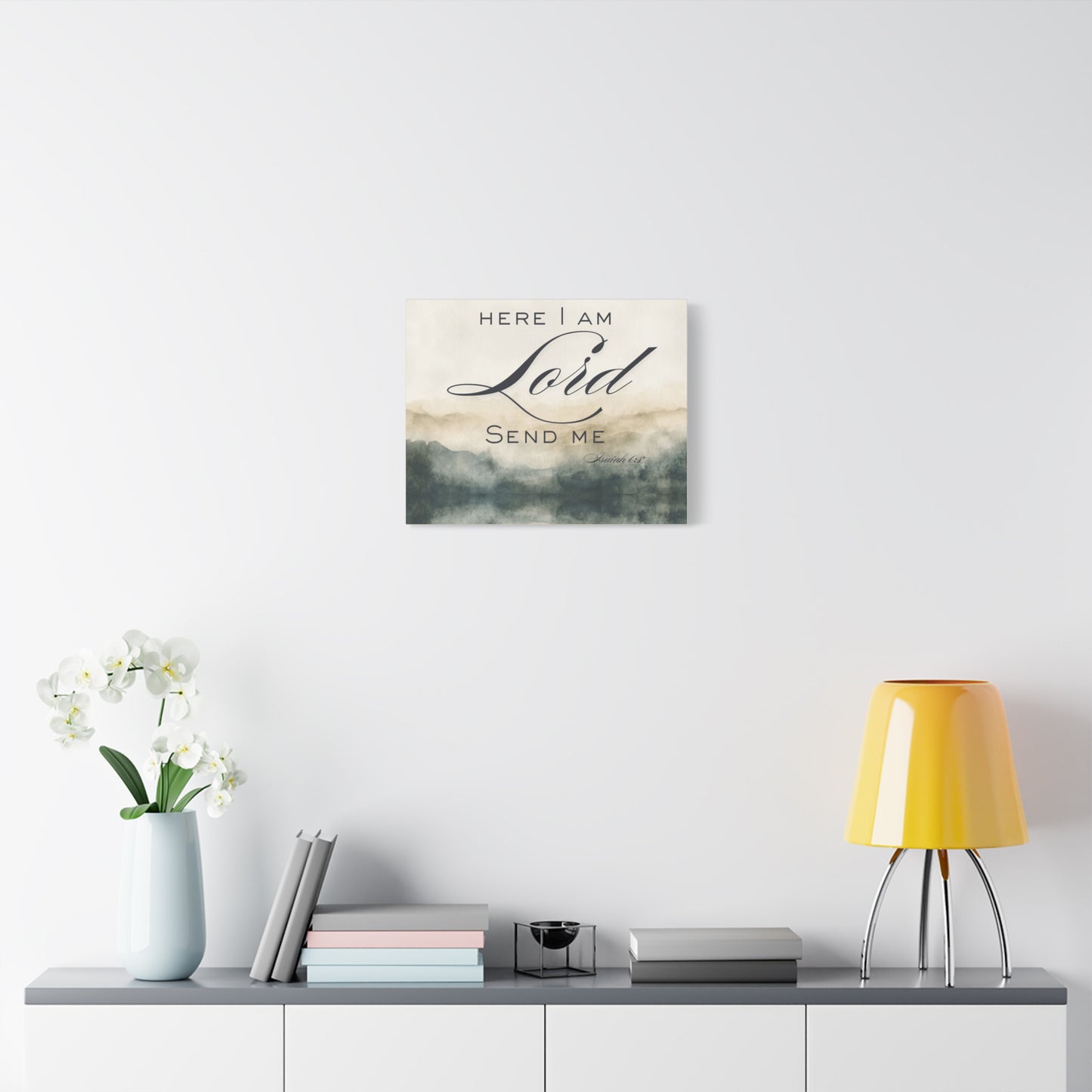 Here I Am, Lord – Send Me Canvas | Isaiah 6:8 Christian Wall Art | Mission & Faith Home Decor