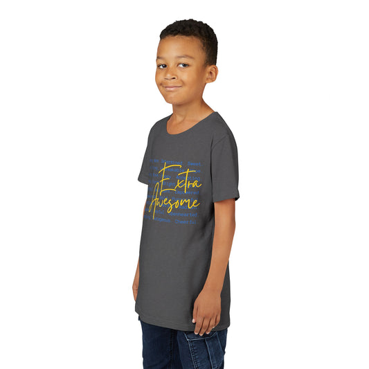 Extra Awesome 3:21 Youth Tee | Down Syndrome Awareness | Celebrate the Extra | World Down Syndrome Day