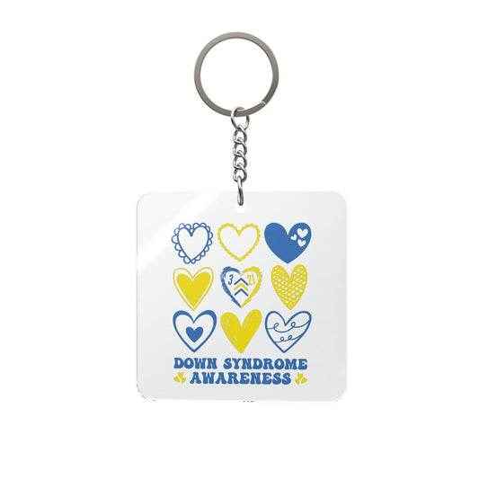 3:21 Heart Doodles Key Chain | Down Syndrome Awareness | Celebrate the Extra | World Down Syndrome Day