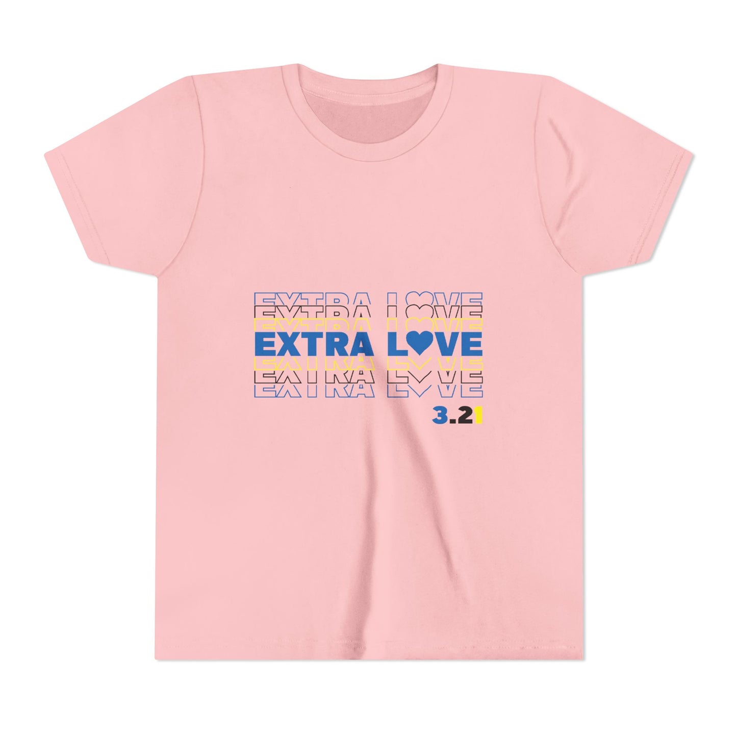 Extra Love 3:21 Youth Tee | Down Syndrome Awareness | Celebrate the Extra | World Down Syndrome Day