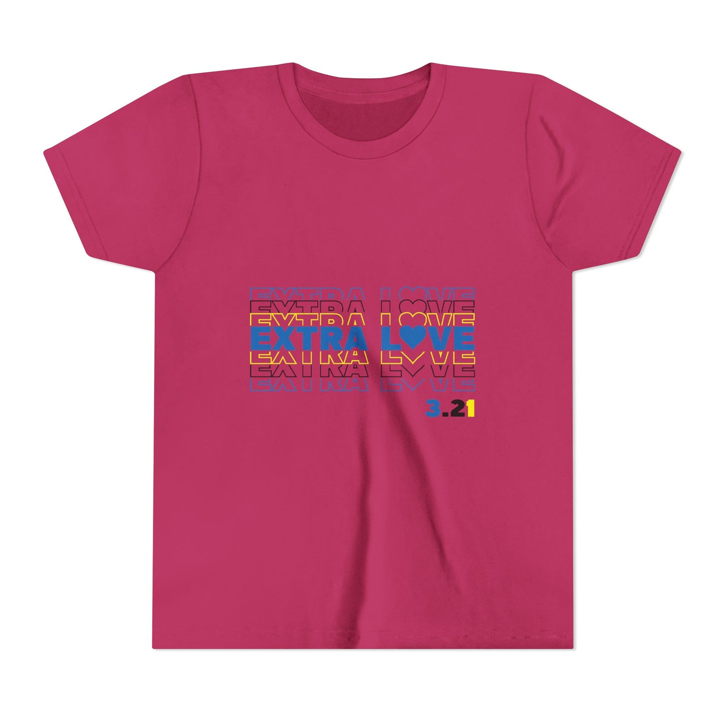Extra Love 3:21 Youth Tee | Down Syndrome Awareness | Celebrate the Extra | World Down Syndrome Day