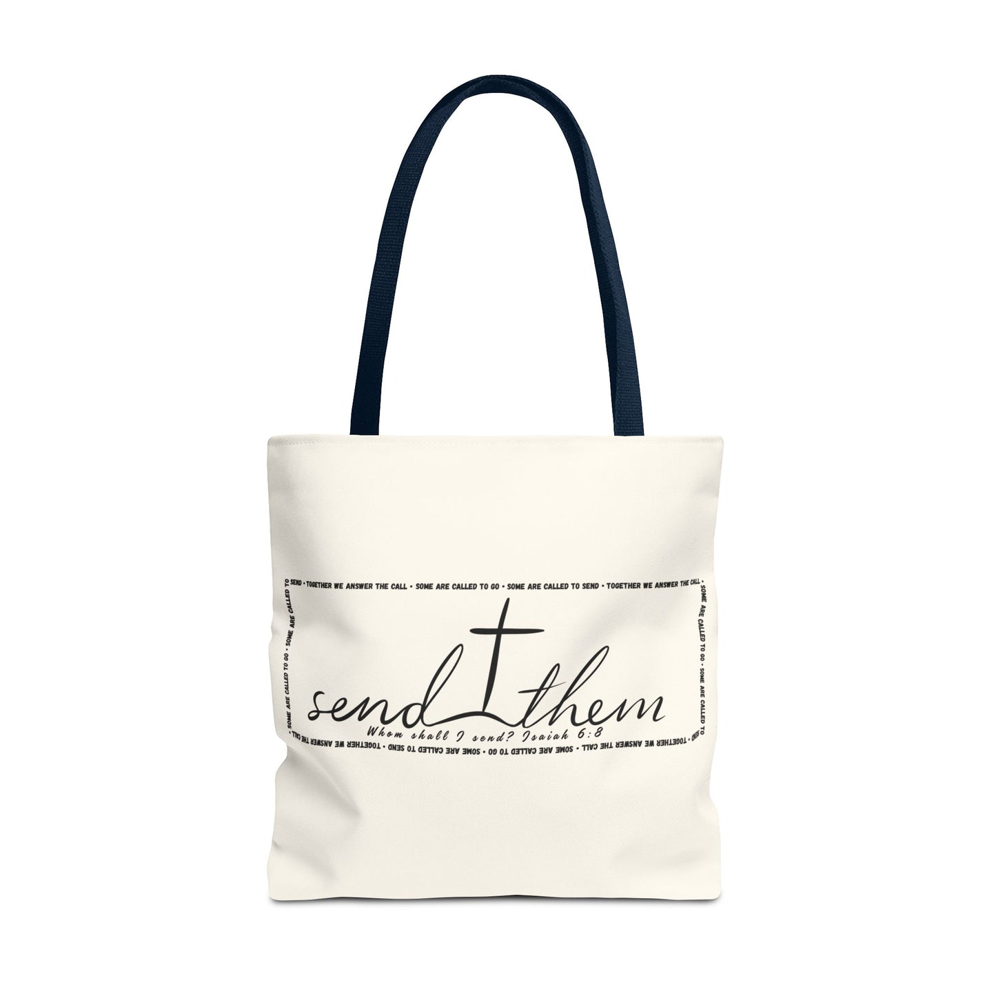 Send Them Tote Bag | Isaiah 6:8 Mission Tote | Christian Market & Everyday Carry Bag
