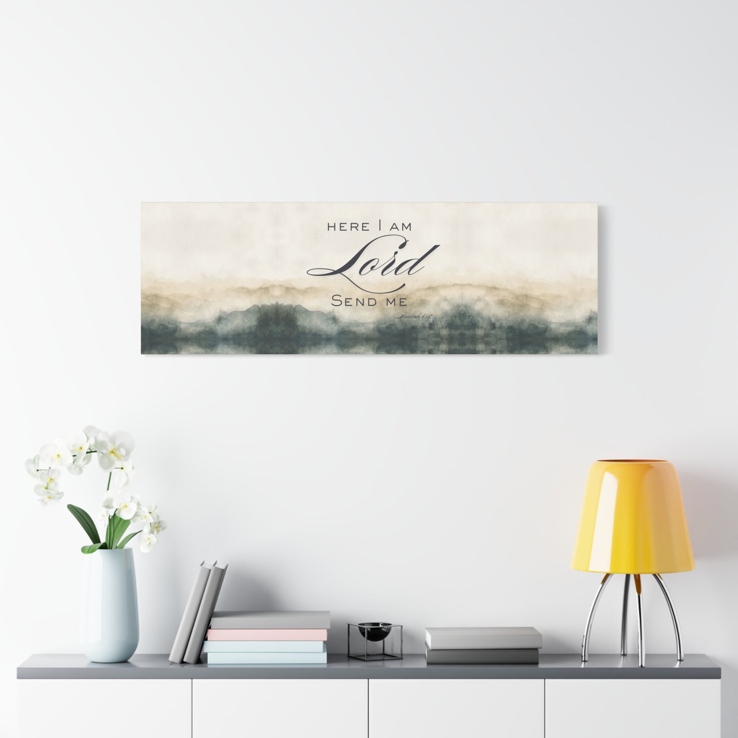 Here I Am, Lord – Send Me Canvas | Isaiah 6:8 Christian Wall Art | Mission & Faith Home Decor