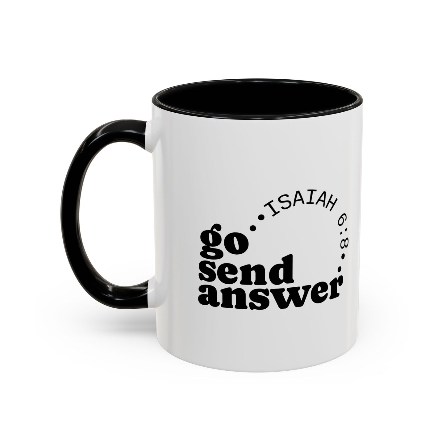 Go Send Answer— Accent Coffee Mug 11oz