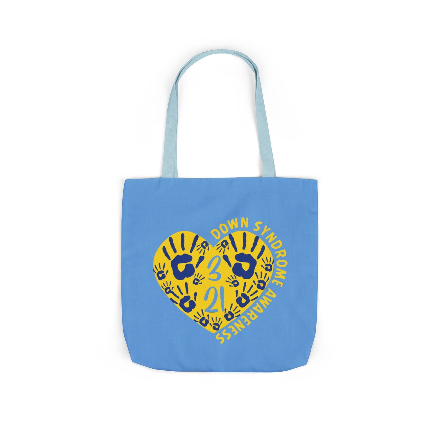 Celebrate the Extra Canvas Tote | Down Syndrome Awareness 3.21 | Trisomy 21 Bag | World Down Syndrome Day | Inclusion Tote with Color Strap Options