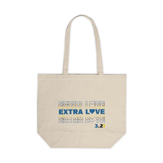 Extra Love 3.21 Tote | Celebrate the Extra | Down Syndrome Awareness Bag | World Down Syndrome Day | Trisomy 21 Inclusion Gift