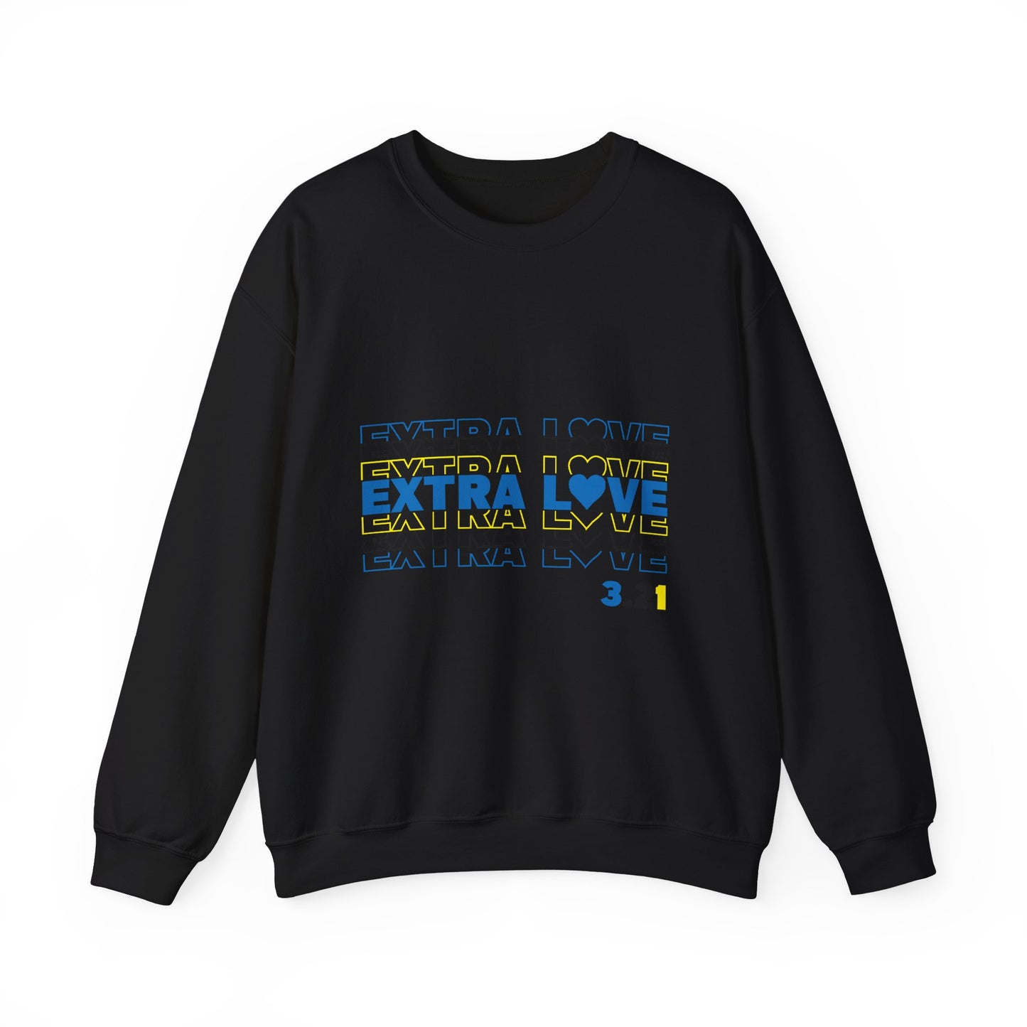 Extra Love 3:21 Sweatshirt | Down Syndrome Awareness Crewneck | Celebrate the Extra