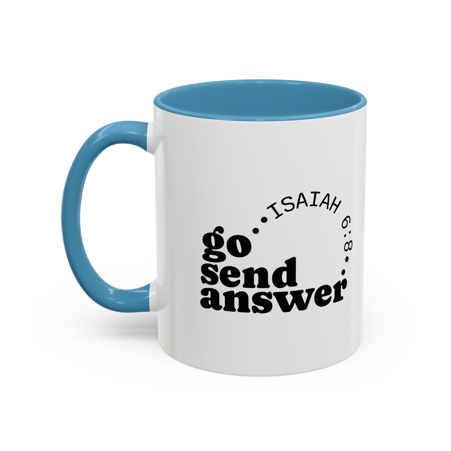 Go Send Answer— Accent Coffee Mug 11oz