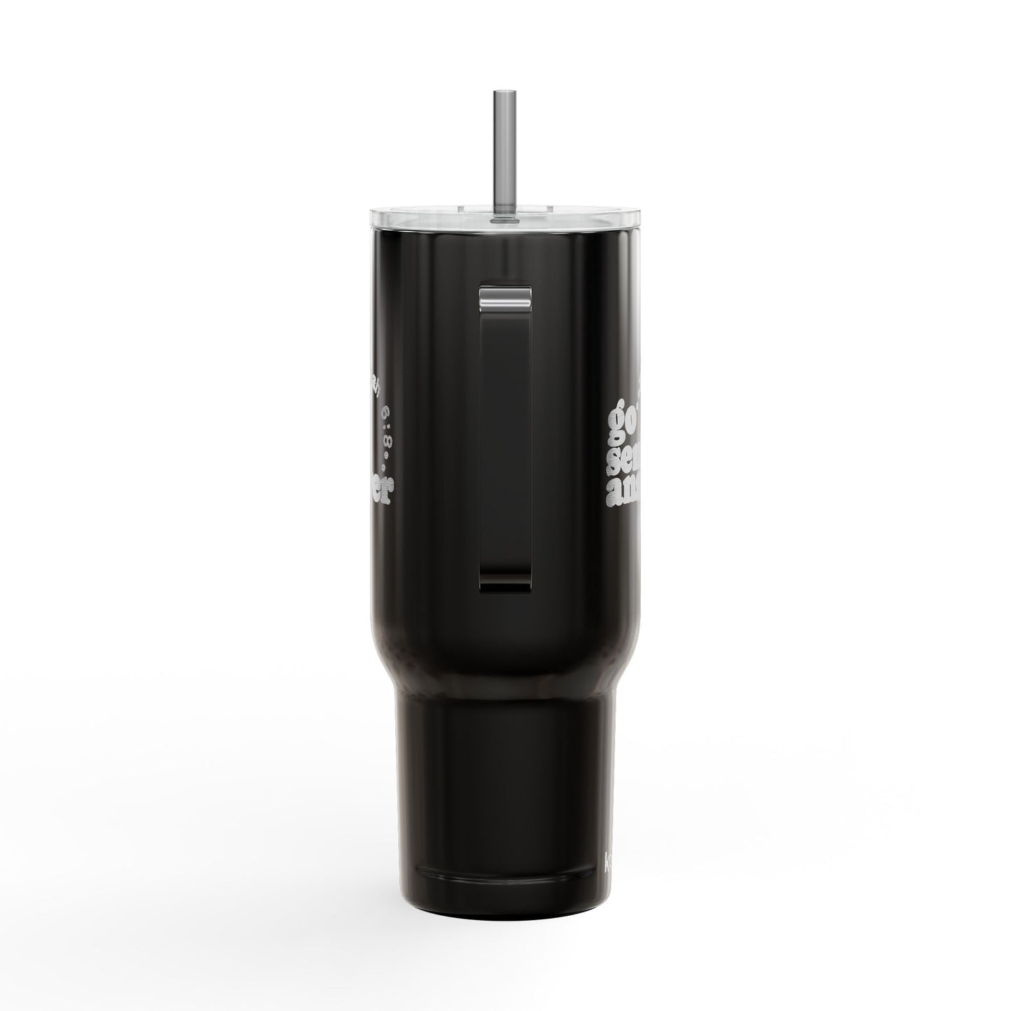 Go, Send, Answer-Send Them Collection- 40oz Engraved Travel Tumbler with Straw