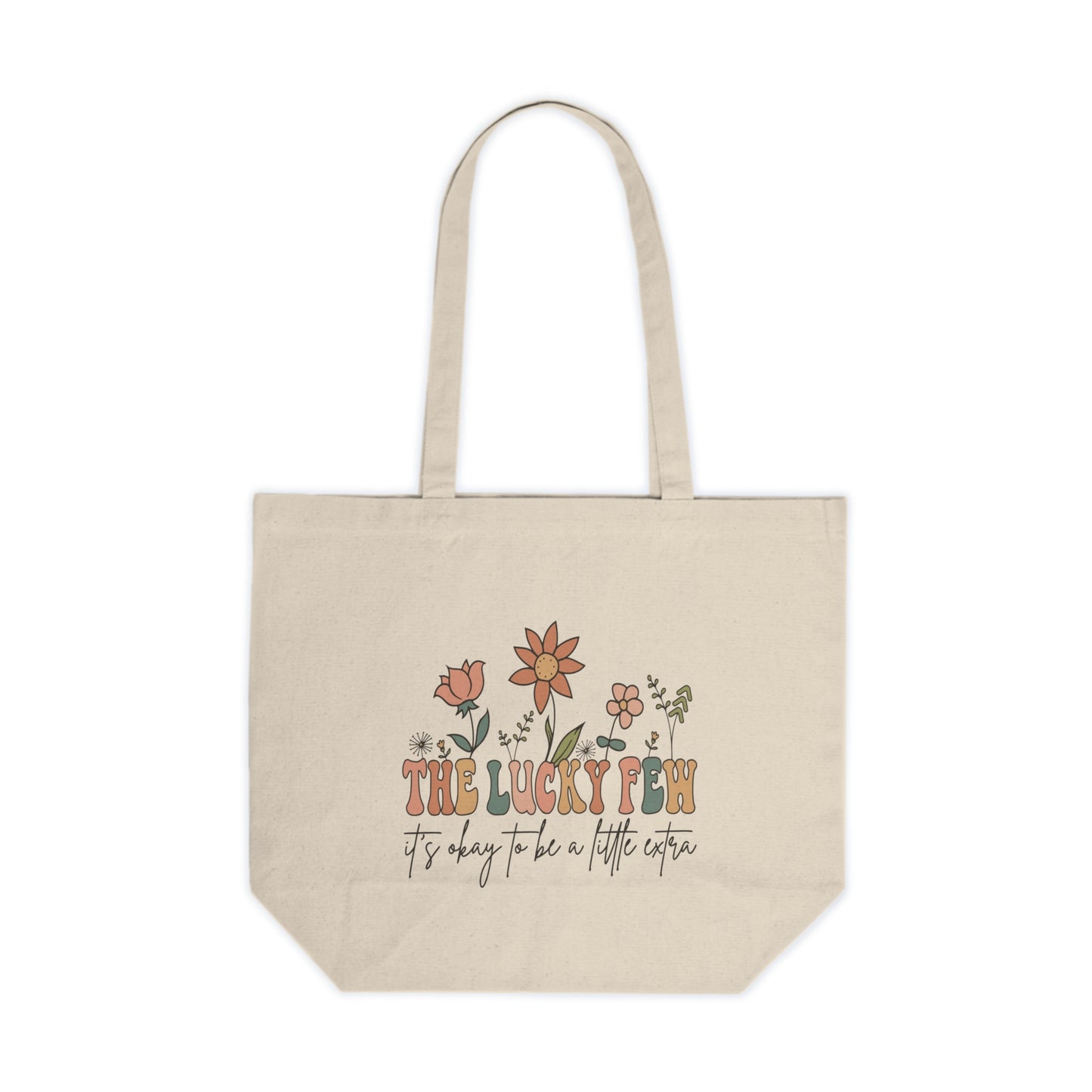 The Lucky Few Floral Tote | Down Syndrome Awareness Gift | Celebrate the Extra | Trisomy 21 Inclusion Bag | Special Needs Mom Gift
