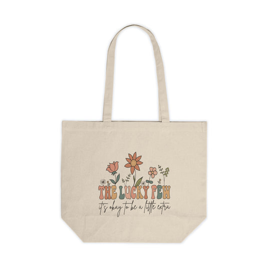 The Lucky Few Floral Tote | Down Syndrome Awareness Gift | Celebrate the Extra | Trisomy 21 Inclusion Bag | Special Needs Mom Gift