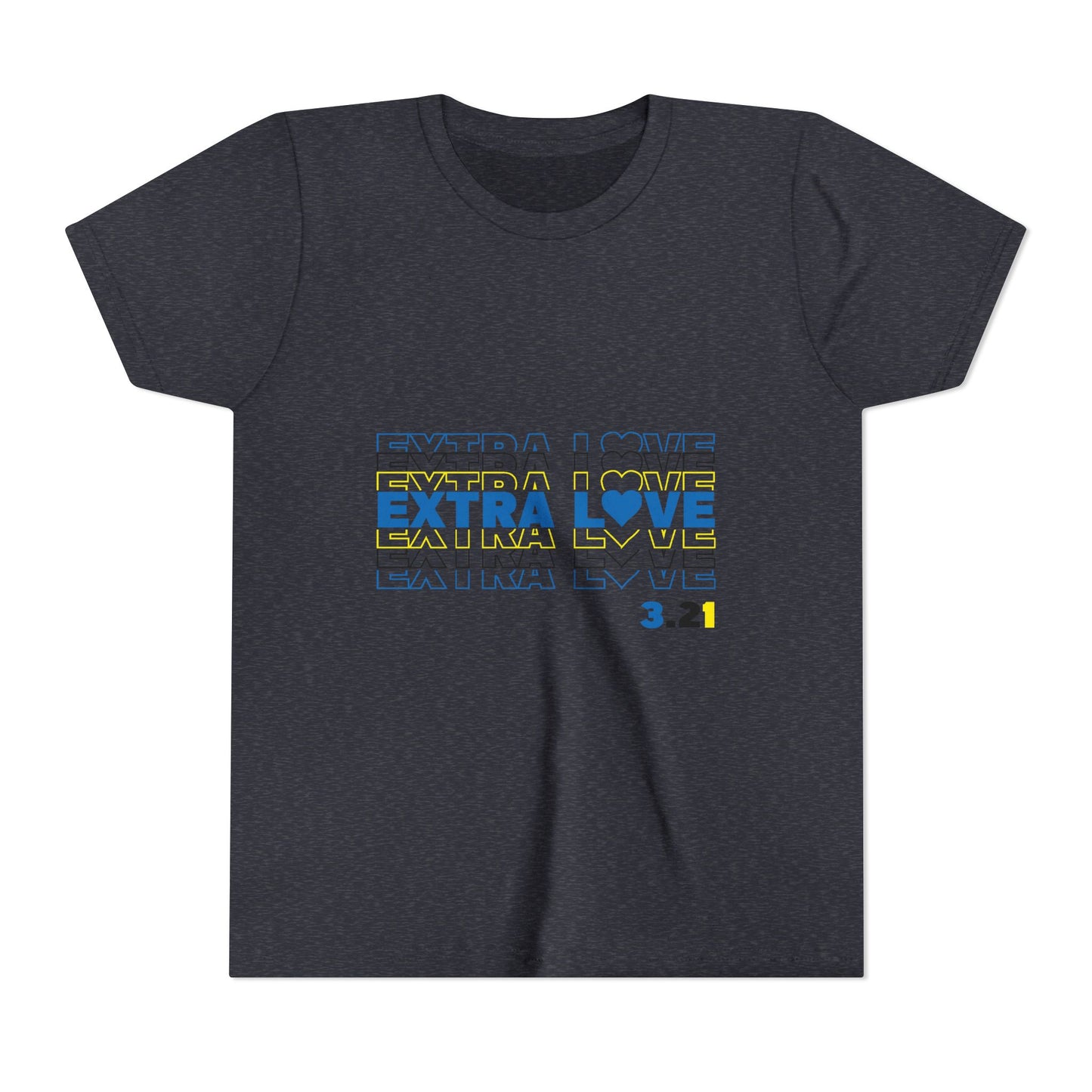 Extra Love 3:21 Youth Tee | Down Syndrome Awareness | Celebrate the Extra | World Down Syndrome Day