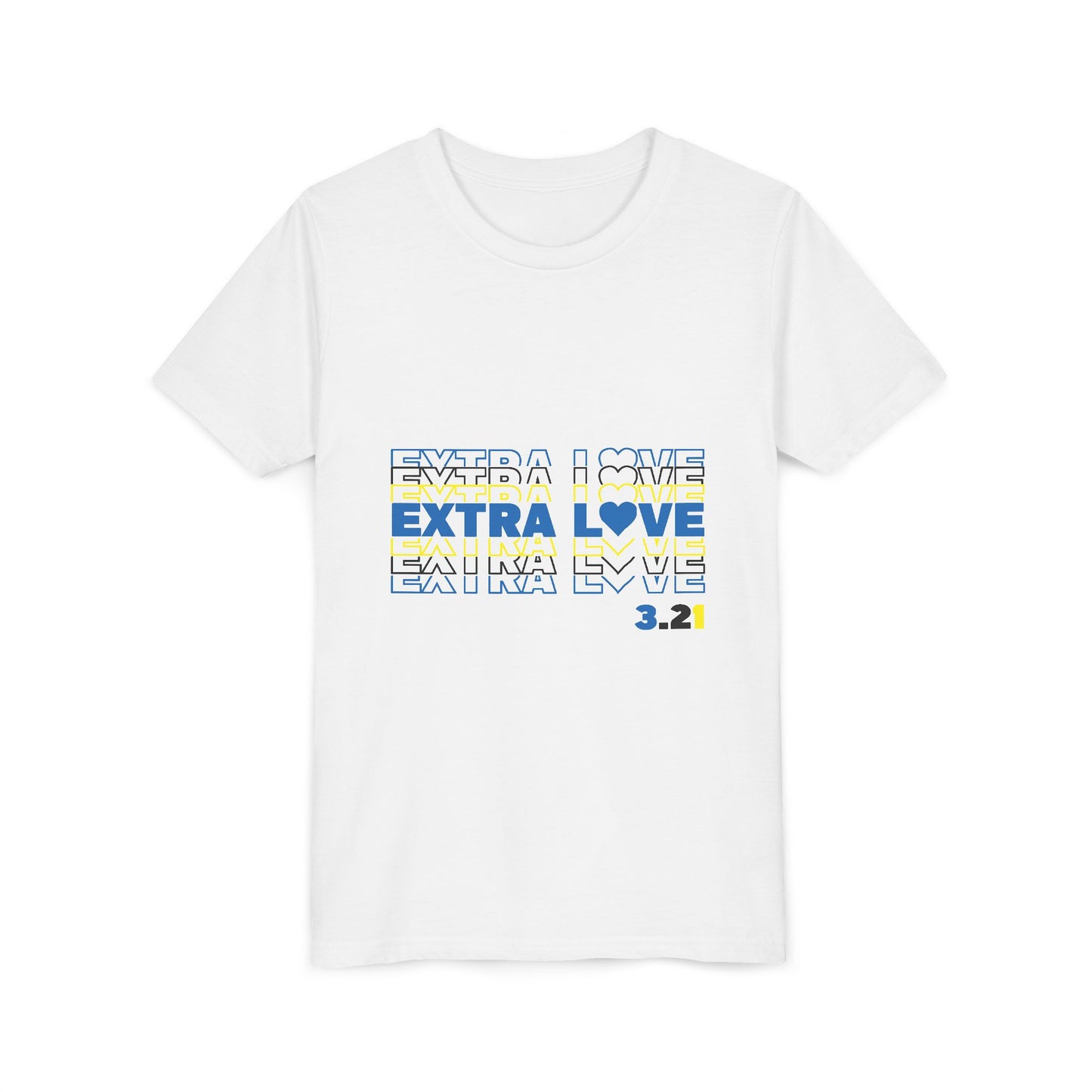 Extra Love 3:21 Youth Tee | Down Syndrome Awareness | Celebrate the Extra | World Down Syndrome Day