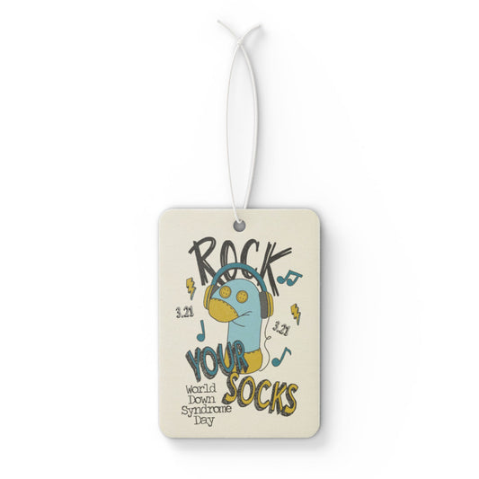 Copy of Rock Your Socks | Celebrate the Extra Car Air Freshener | Down Syndrome Awareness 3.21 | Trisomy 21 | World Down Syndrome Day | Inclusion & Advocacy Gift