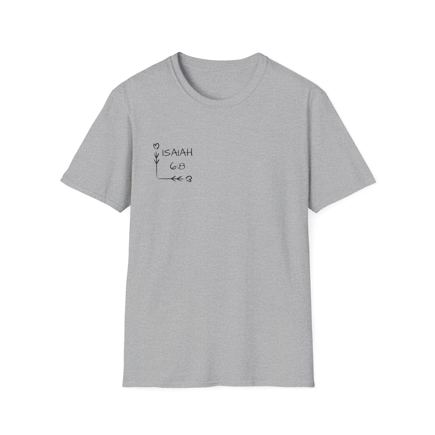 Send Them Isaiah 6:8 T-Shirt (Light Wash)| Mission Fundraiser Faith Tee | Christian Missions Shirt