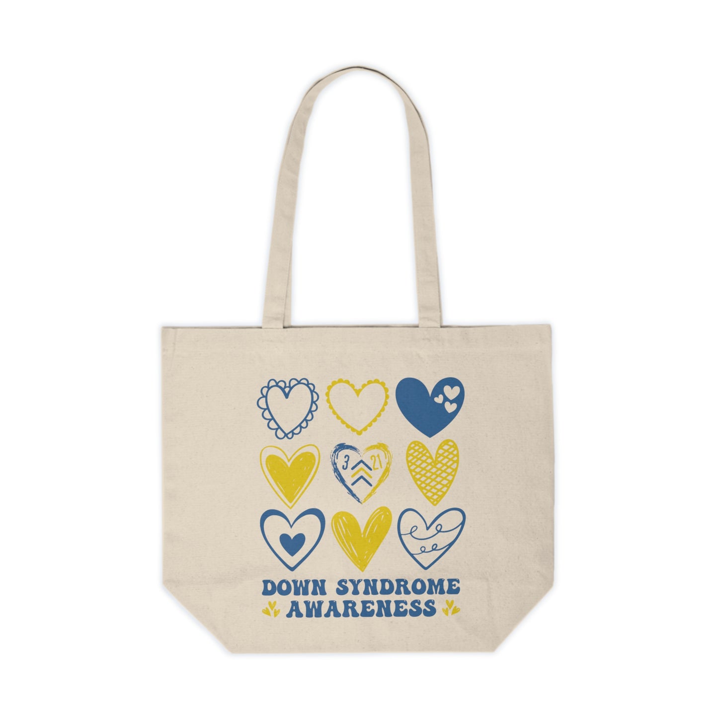 Down Syndrome Awareness Heart Tote | 3.21 Celebrate the Extra | World Down Syndrome Day | Trisomy 21 Love & Inclusion Bag