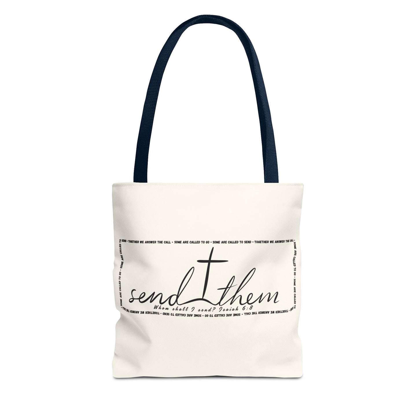 Send Them Tote Bag | Isaiah 6:8 Mission Tote | Christian Market & Everyday Carry Bag