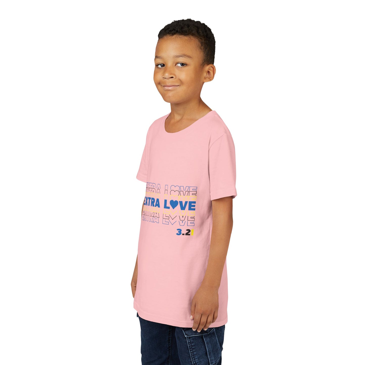 Extra Love 3:21 Youth Tee | Down Syndrome Awareness | Celebrate the Extra | World Down Syndrome Day