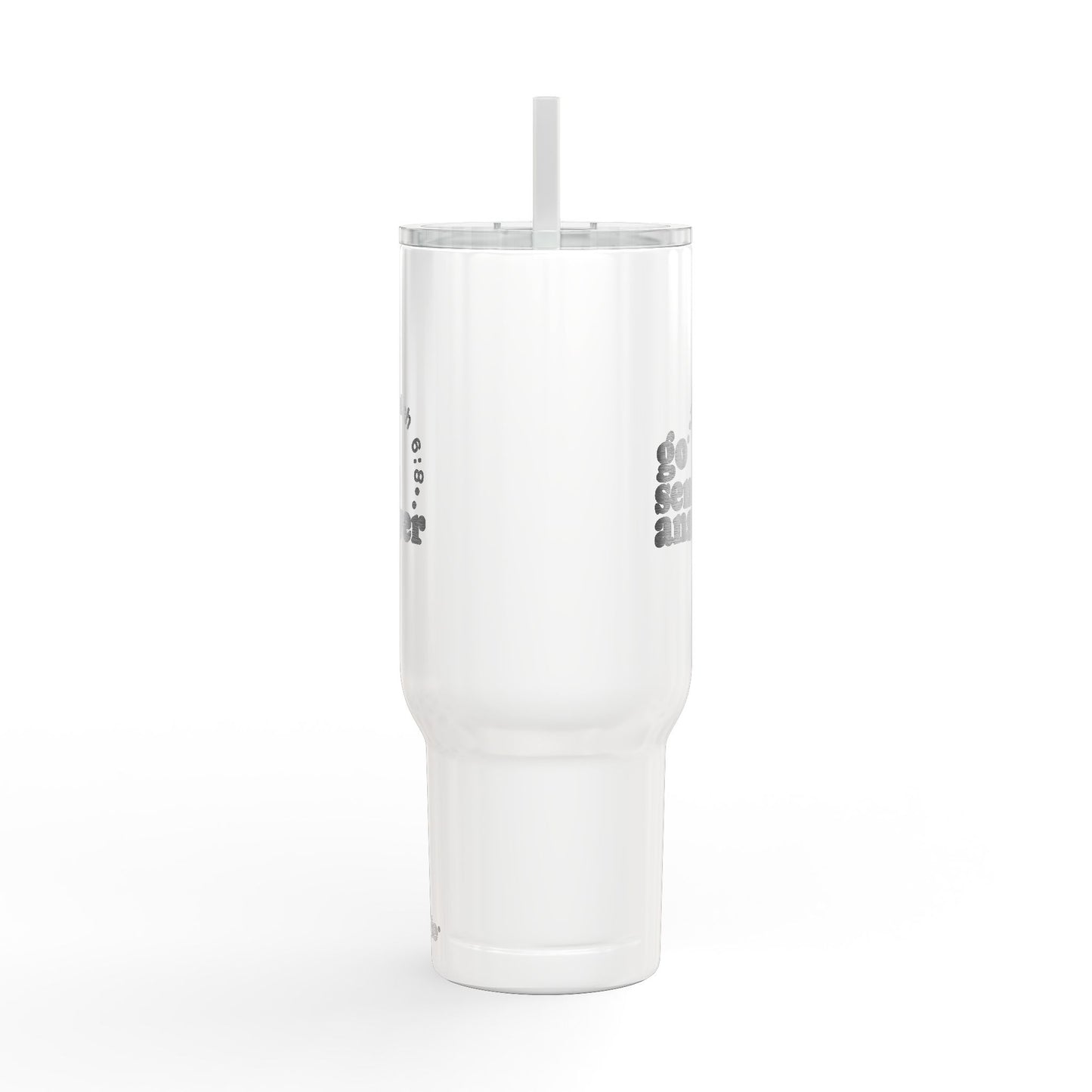 Go, Send, Answer-Send Them Collection- 40oz Engraved Travel Tumbler with Straw