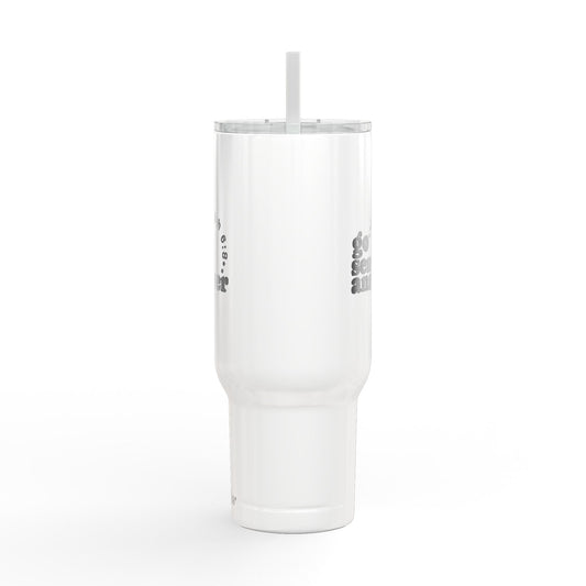Go, Send, Answer-Send Them Collection- 40oz Engraved Travel Tumbler with Straw