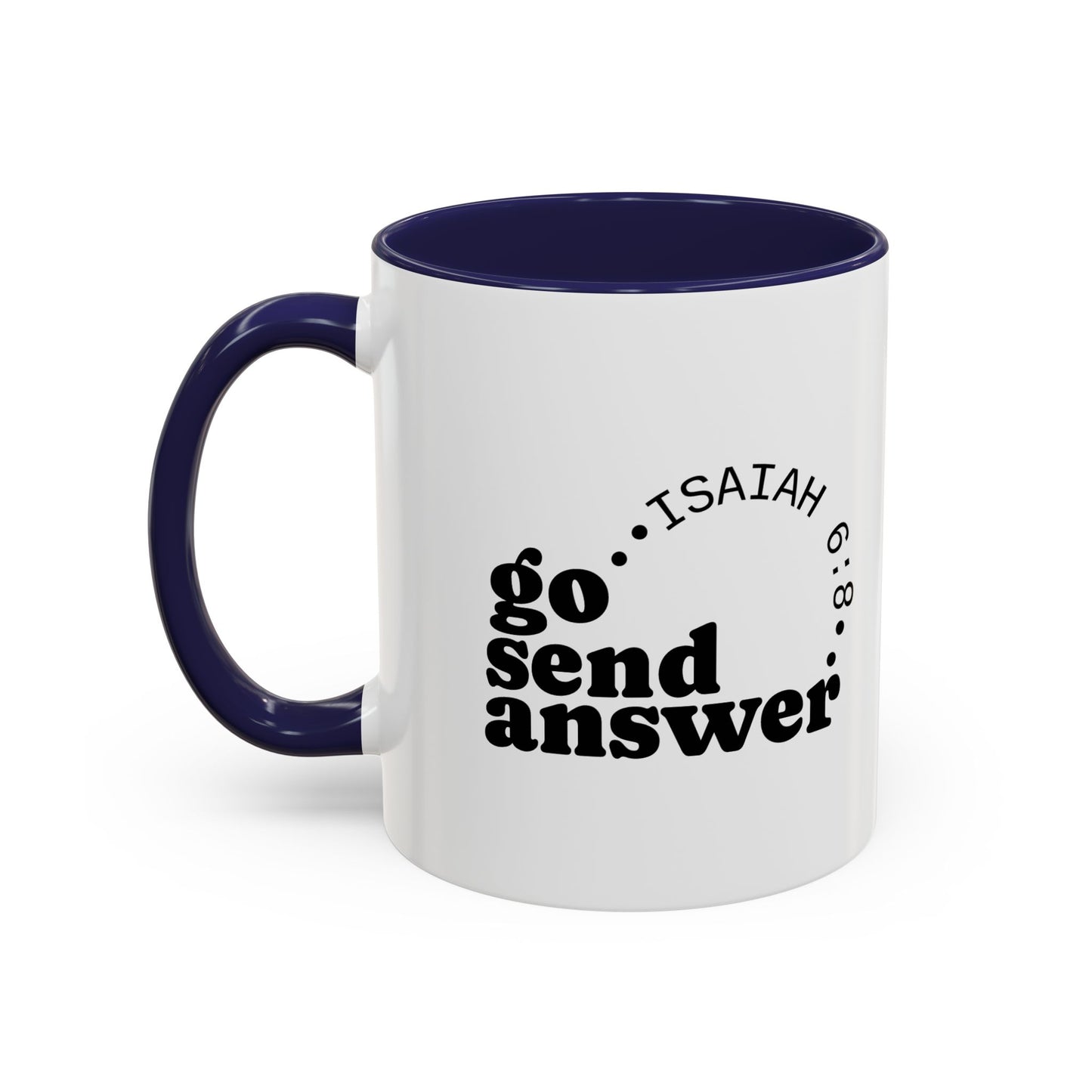 Go Send Answer— Accent Coffee Mug 11oz