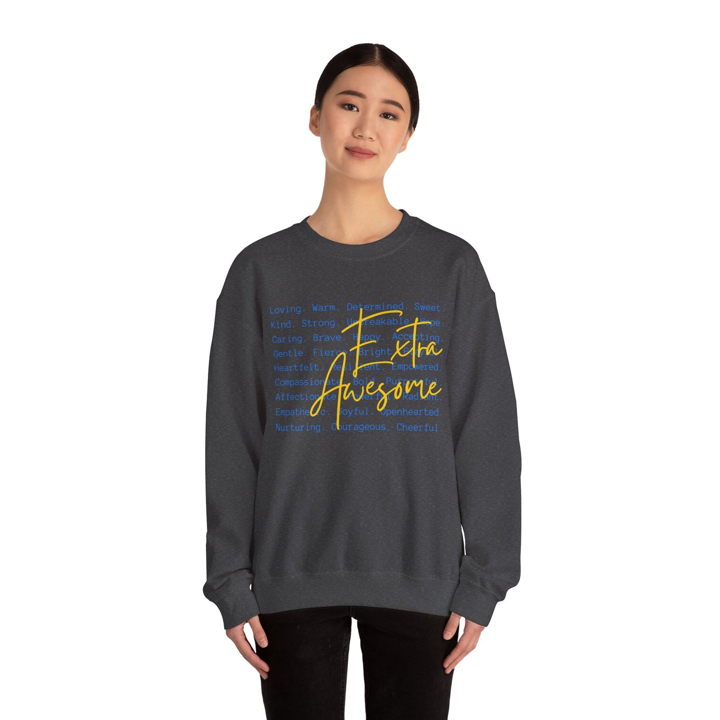 Extra Awesome Sweatshirt | Down Syndrome Awareness Crewneck | Celebrate the Extra