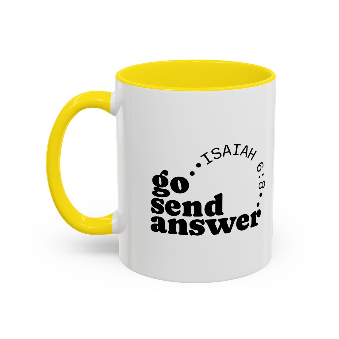 Go Send Answer— Accent Coffee Mug 11oz