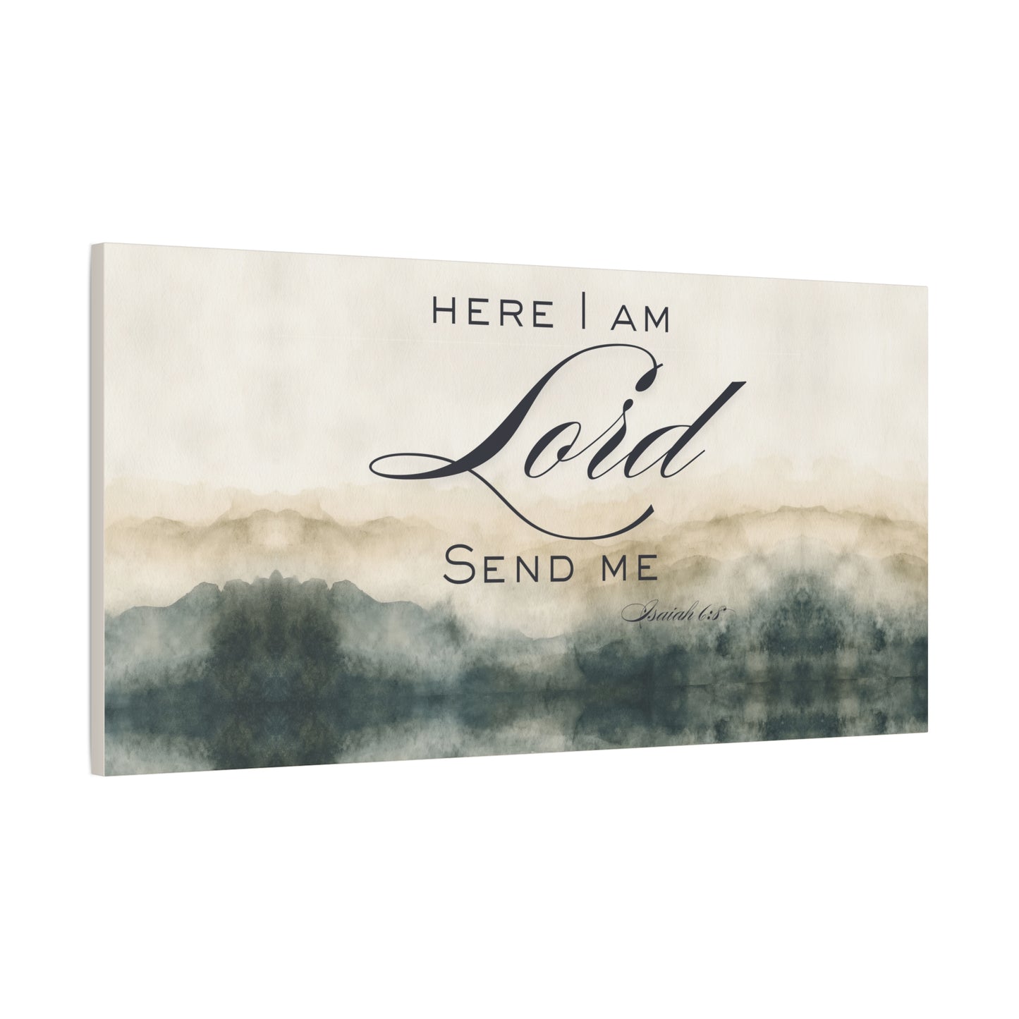 Here I Am, Lord – Send Me Canvas | Isaiah 6:8 Christian Wall Art | Mission & Faith Home Decor