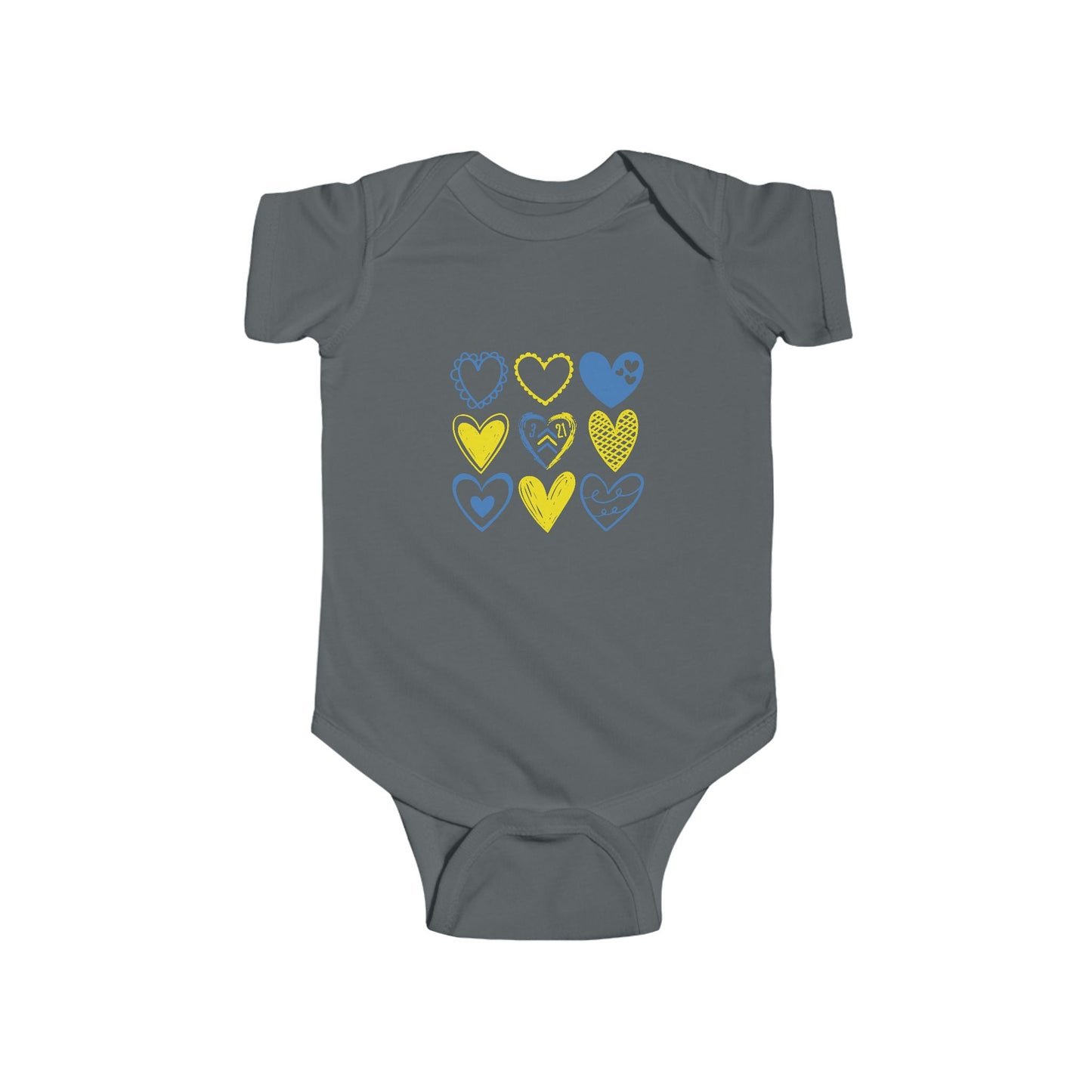 3:21 Heart Doodles Infant Onesie | Down Syndrome Awareness | Celebrate the Extra | World Down Syndrome Day